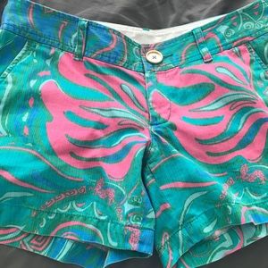 Lilly Pulitzer Callahan short 4 pink blue preppy